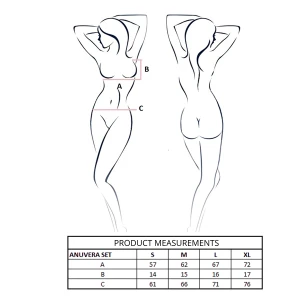 PASSION - ANUVERA BRA + THONG SET WHITE S/M